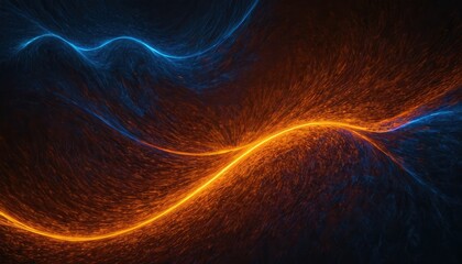 Naklejka premium Abstract wave particle futuristic technology background 1