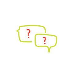 question bubble icon