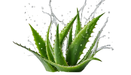 Fresh Aloe Leaves In Juice