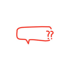 question bubble icon