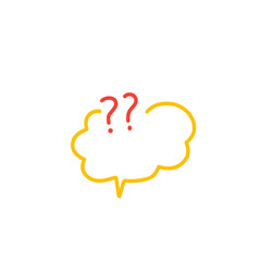question bubble icon