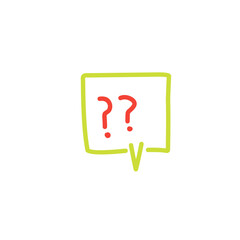 question bubble icon