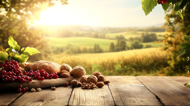Rustic Harvest Table