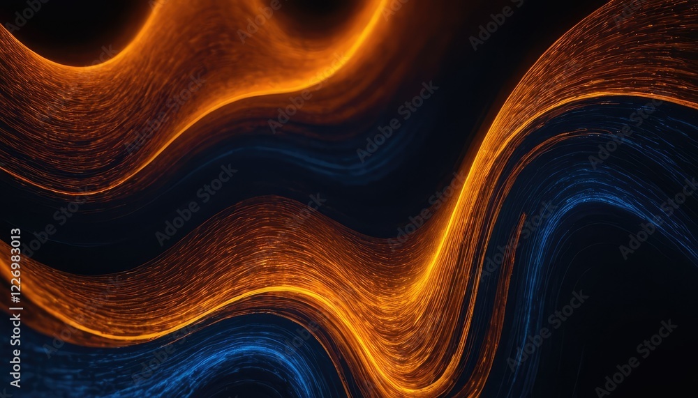 Poster abstract wave particle futuristic technology background 7