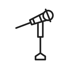 Music Stand icon vector image. Suitable for mobile apps, web apps and print media.