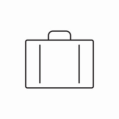 Business briefcase portfolio icon vector sign