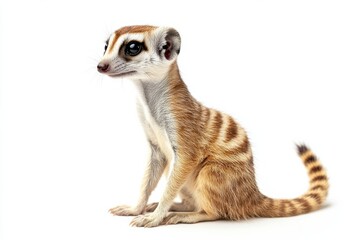 Adorable Baby Meerkat Pup Sitting