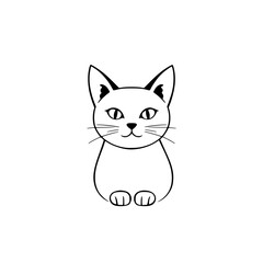 Adorable Cat Illustration: A Charming and Whimsical Feline Image