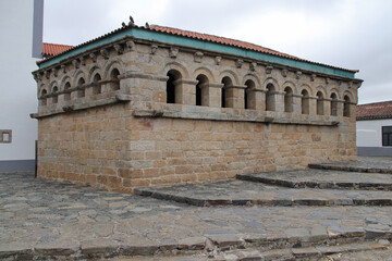 Fototapeta premium romanesque hall (domus municipalis) in bragança in portugal