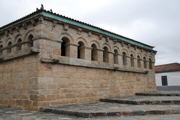 Fototapeta premium romanesque hall (domus municipalis) in bragança in portugal