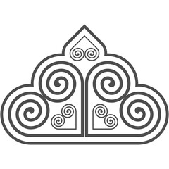 Seamless pattern imitating Hmong embroidery, Hmong color pattern, Hmong design, design for logo, clothing and printing.