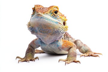 Obraz premium Vibrant Bearded Dragon Close-Up