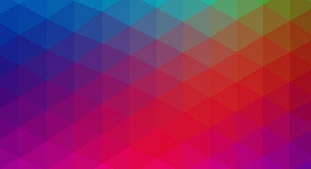 Obraz premium Vibrant Rainbow Triangle Background Abstract Low Poly Design