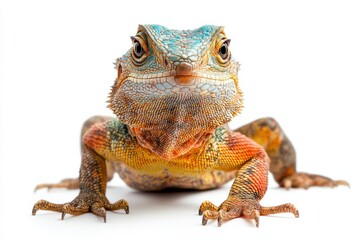 Obraz premium Vibrant colors of a lizard