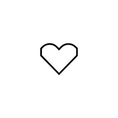 Simple Heart Line Art: Minimalist Love Icon, Perfect for Valentines or Romantic Designs