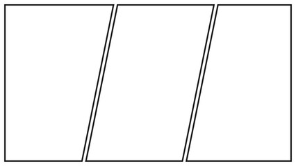 Manga or Comic panels background. Blank panel for manga, comic, poster, flyer, illustration, or photo colleges on white background