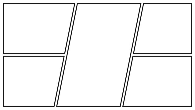Manga or Comic panels background. Blank panel for manga, comic, poster, flyer, illustration, or photo colleges on white background