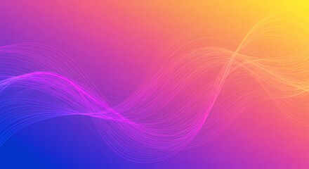 Fototapeta premium Abstract Colorful Waves Background Design