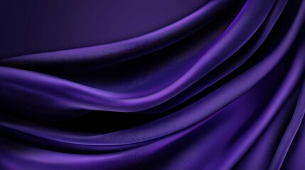 Obraz premium Purple silk fabric background with abstract illustration of draped silk cloth folds and textures