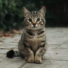 Obraz premium realistic cat photo with different background ai generated