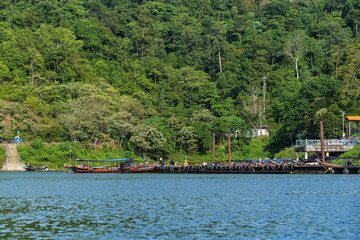Khao Sok National Park, jungle and rock formations. Province Surat Thani, Thailand	