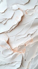 Textures of delicate layers reveal hidden beauty in neutral tones under soft natural light. Generative AI