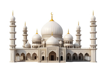 Fototapeta premium Muslim temple architecture historical evolution png