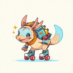 Axolotyl Rollerblading Adventure