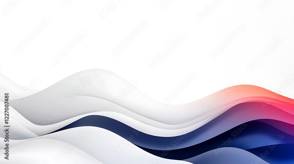 Poster abstract fluid wave background with vibrant color gradient