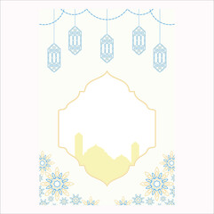Islamic Background for Ramadan Kareem. Vector illustraton design. Eps 10.