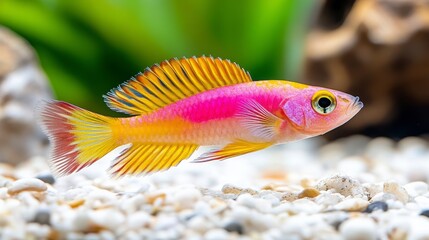 Obraz premium Colorful Tropical Fish Swimming in Underwater Natural Habitat