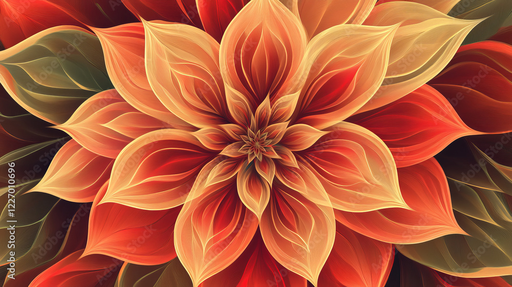 Poster abstract floral heart for textile or invitation card design. jpeg version also available in gallery