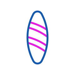 Abstract minimalist oval graphic art design