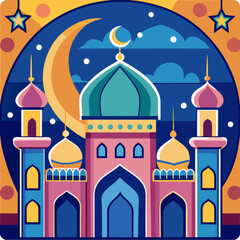 Elegant Ramadan Kareem Greeting Vector