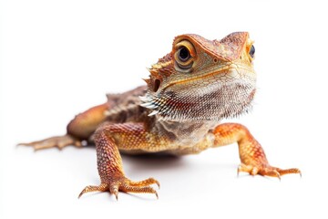 Fototapeta premium Close-up of a red bearded dragon.