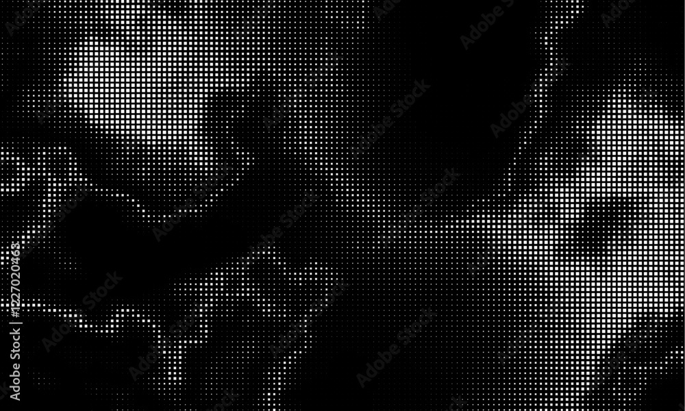 Poster an abstract pattern featuring monochrome dots and shades of shadows in a creative design