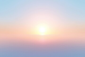 Obraz premium Sunrise Over Lake Gradient: A serene lake with a sky transitioning from pale pink at the horizon to deep blue at the top.