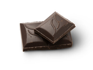 Chocolate isolated on transparent background