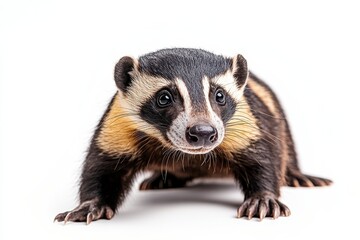 Obraz premium Adorable Hog Badger Close-Up