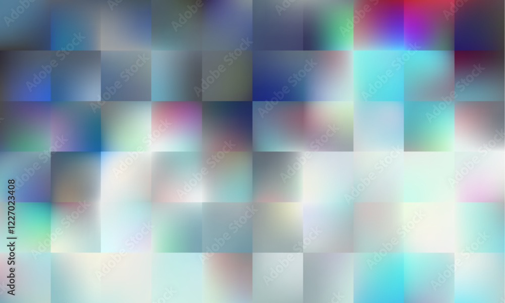 Poster this soft colors lowpoly mosaic abstract background with blurred squares is perfect for creative des