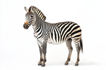 Fototapeta premium Striped beauty: A zebra in profile.