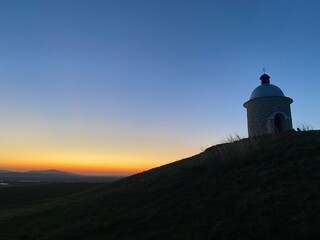 lighthouse at sunset