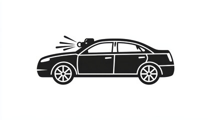 Car detergent spray, vehicle cleaning and washing isolated outline icon. Vector clean automobile, spray cleaner thin line, auto maintenance
