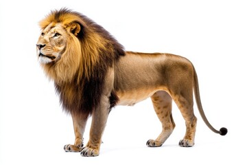 Obraz premium Majestic Male Lion in Profile