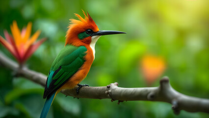Obraz premium Royal Flycatcher in Tropical Habitat