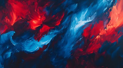 abstract red and blue paint texture
