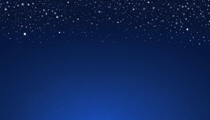 Fototapeta premium Elegant Dark Blue Night Sky Background with Sparkling White Stars Festive Winter Holiday Design Perfect for Christmas Cards Invitations or Winter 