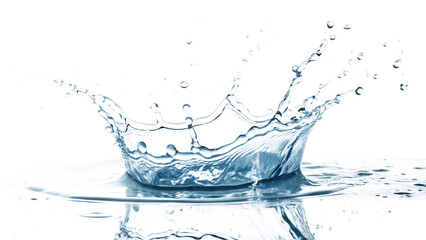water splash isolated on white