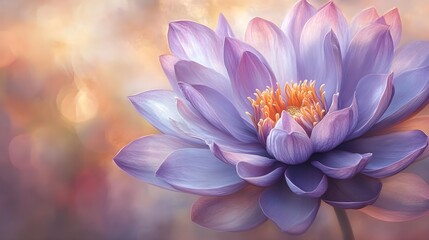 Obraz premium purple lotus flower blossom
