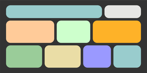 Fototapeta premium Modular shapes and bento grid 
